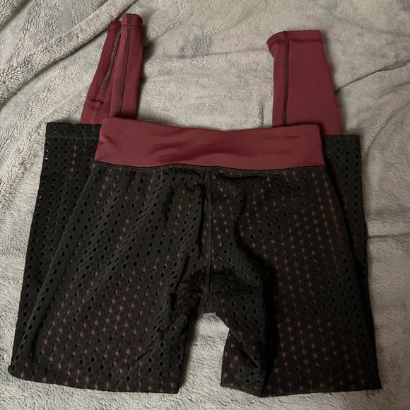 Puma Other - Puma Black and Burgundy workout bottoms